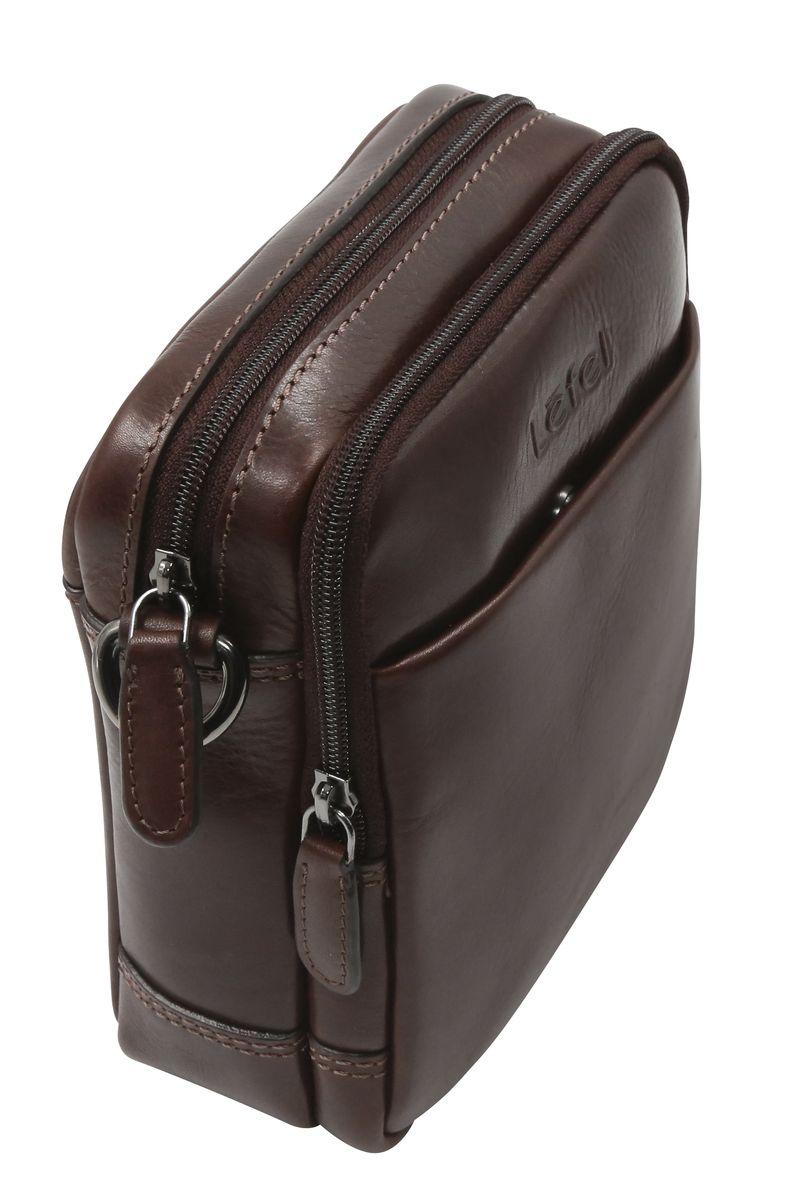 Lefel Martina Double Zip Mens Sling Bag
