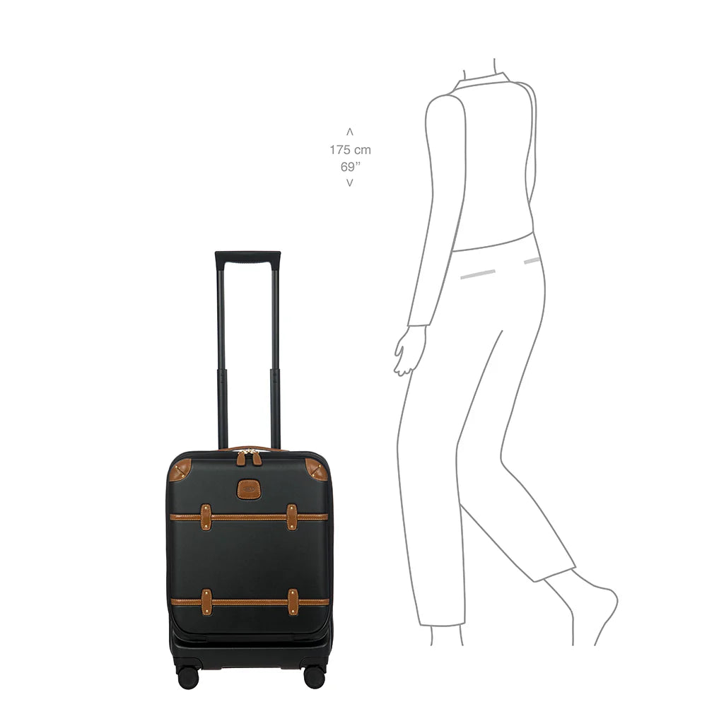 BRIC'S Business Cabin Trolley with Device Compartment and USB Plug-in Bellagio