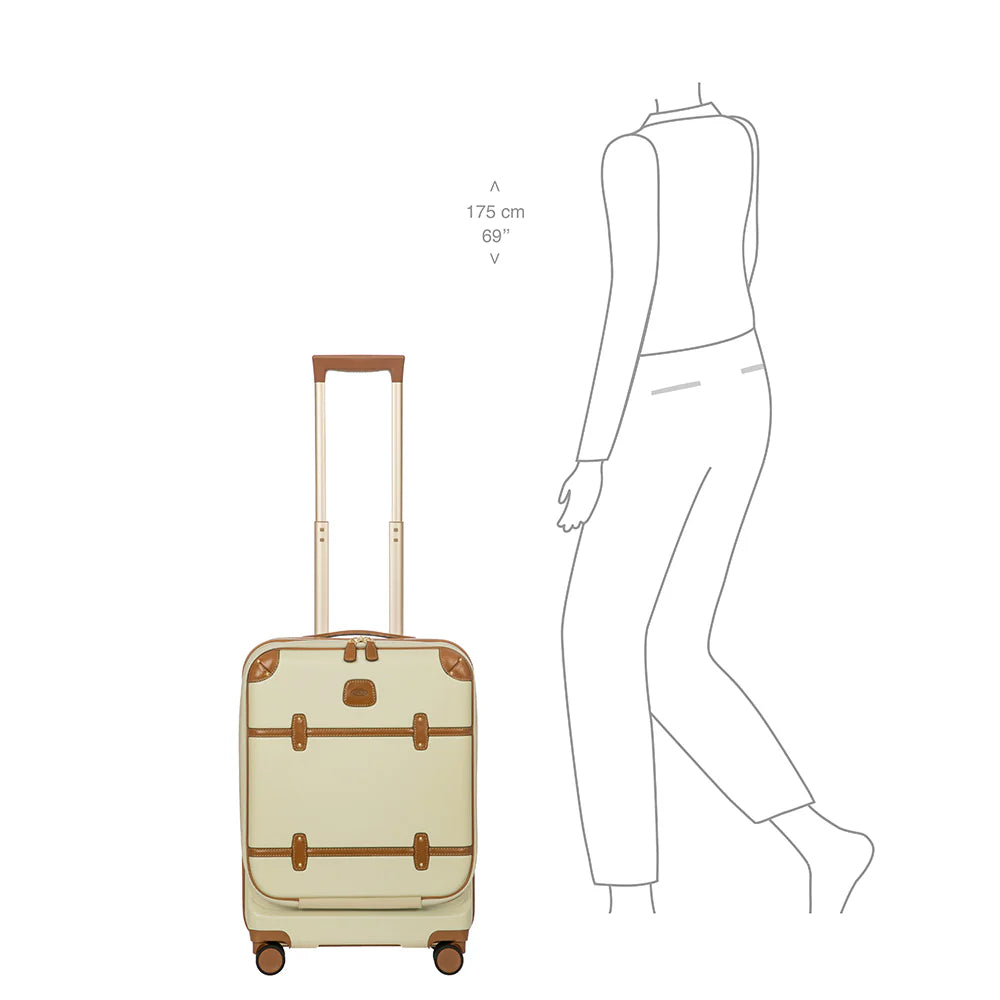BRIC'S Business Cabin Trolley with Device Compartment and USB Plug-in Bellagio