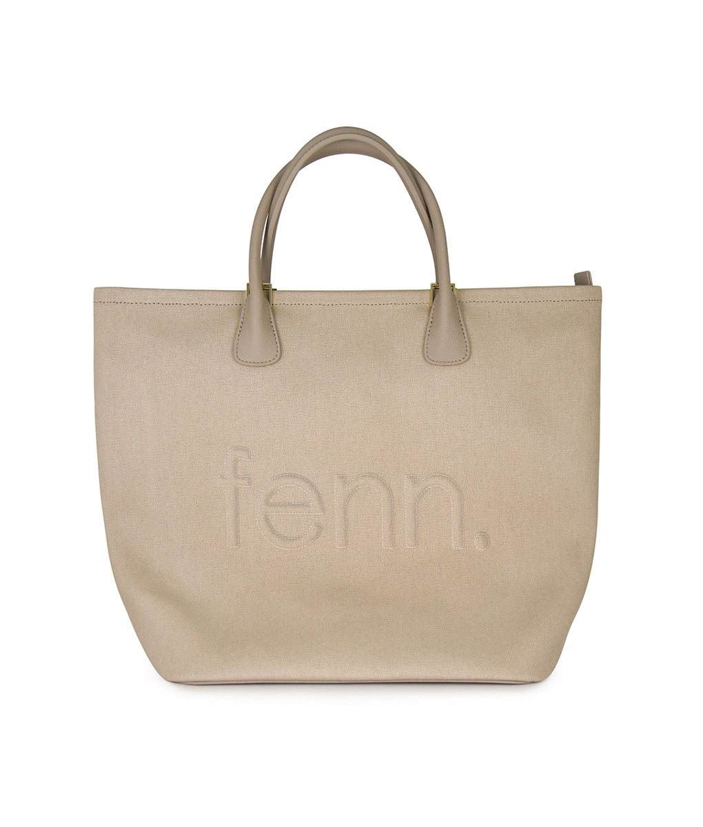Fenn Canvas Tote with Gold Zip