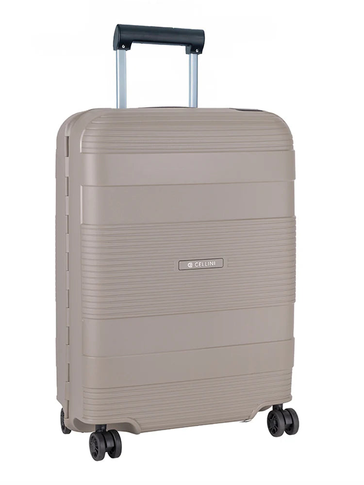 Cellini Safetech Zipperless Lock 4 Wheel Carry On Trolley