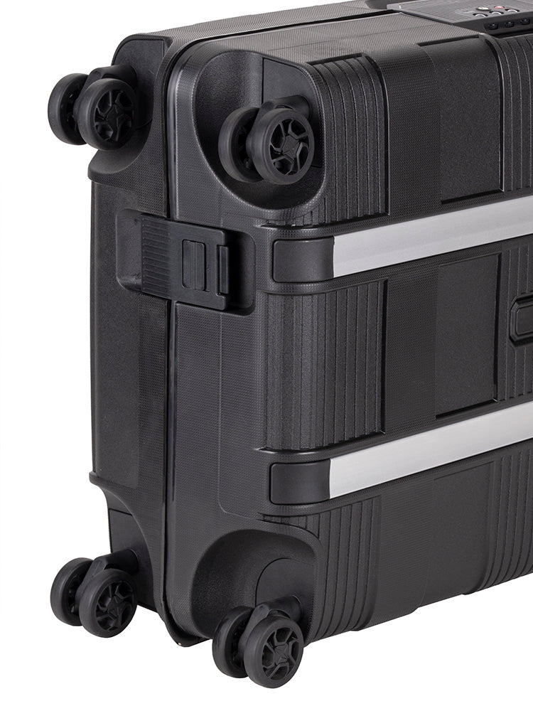 Cellini Safetech Zipperless Lock 4 Wheel Carry On Trolley