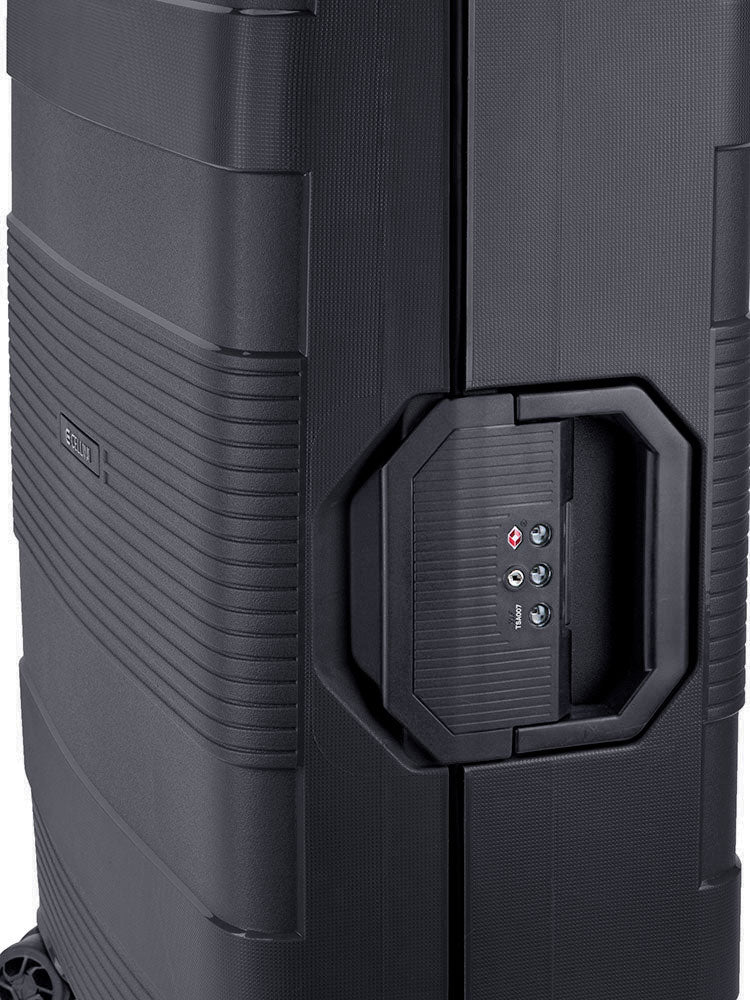 Cellini Safetech Zipperless Lock Medium 4 Wheel Trolley Case
