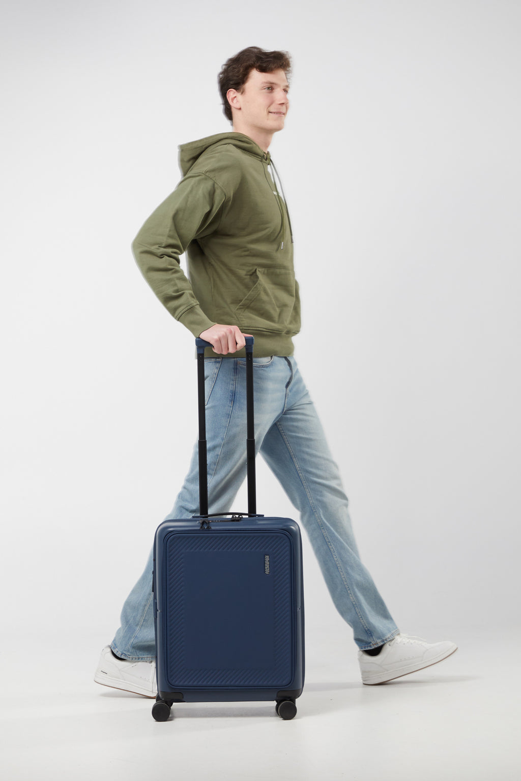 American Tourister DashPop Spinner Expandable Frontloader 55cm