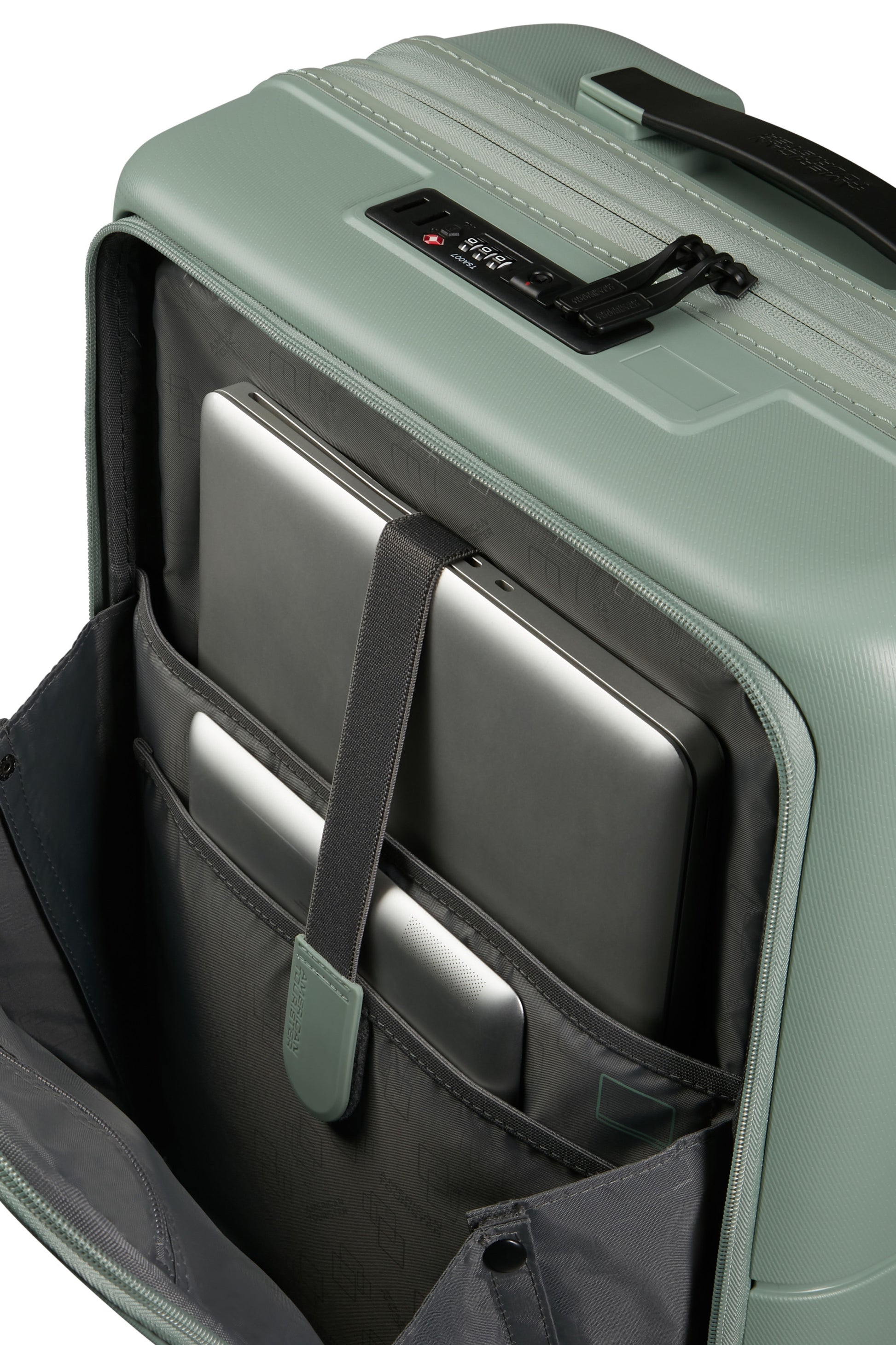 American Tourister DashPop Spinner Expandable Frontloader 55cm
