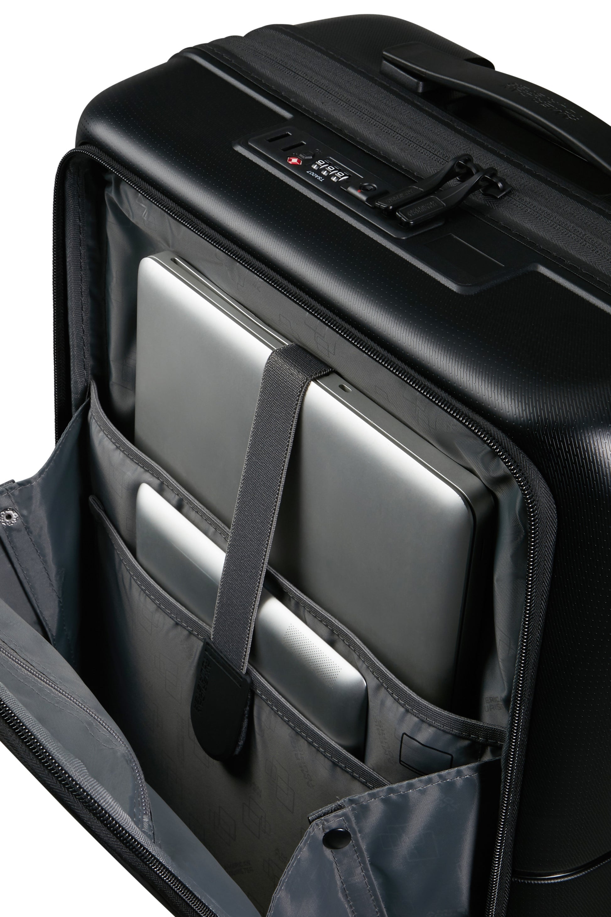American Tourister DashPop Spinner Expandable Frontloader 55cm