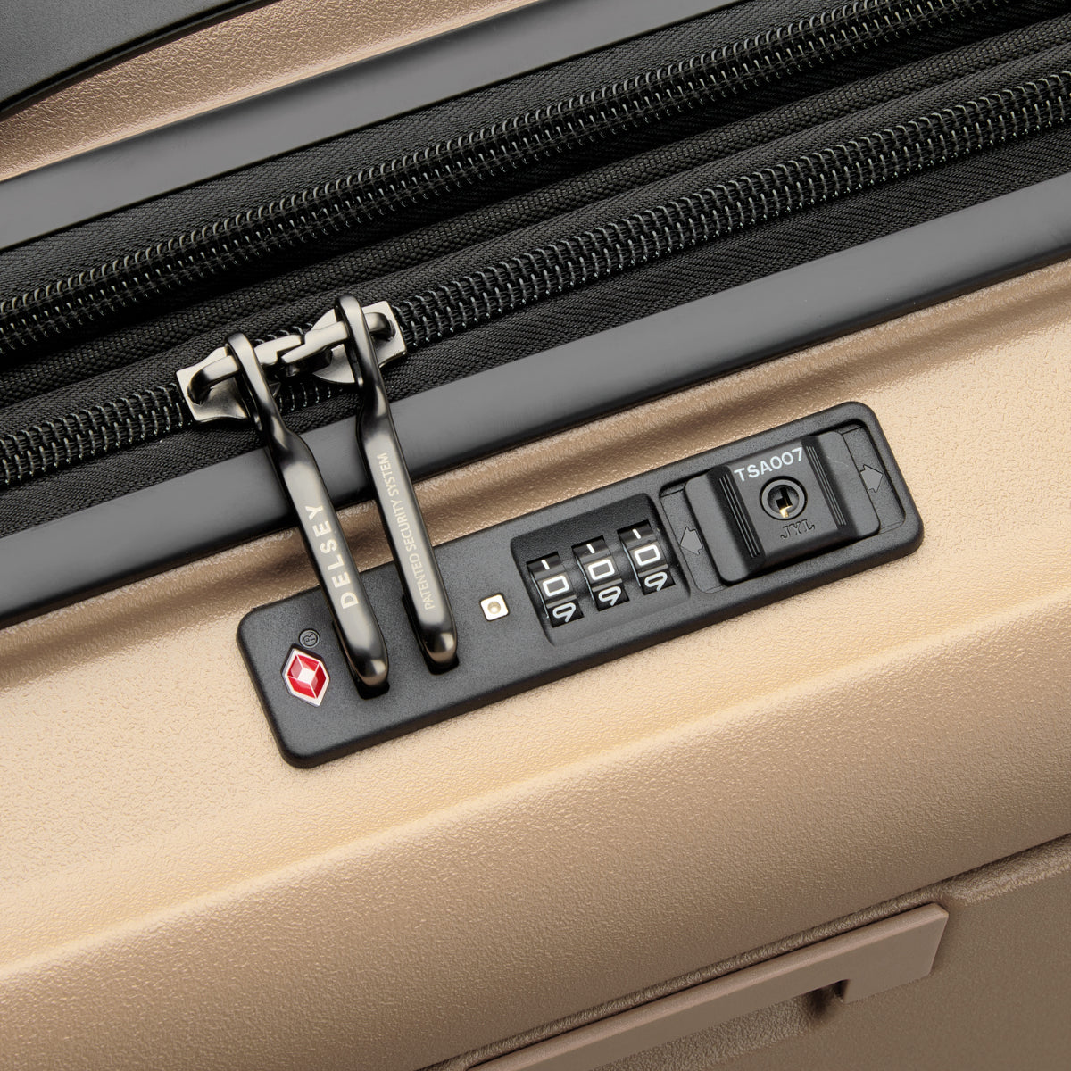 Delsey Turenne 2.0 55cm Cabin Business Hard Case TSA Lock 4D Wheel - Beige