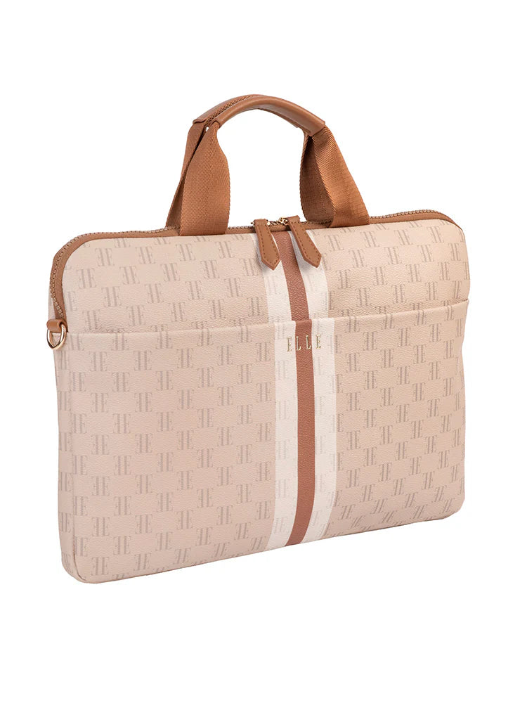 ELLE Monogram Slimline Laptop Bag