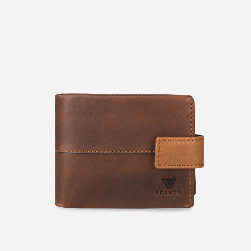 Brando James Bifold Wallet with Tab Closure