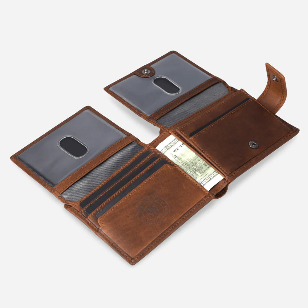 Brando James Bifold Wallet with Tab Closure