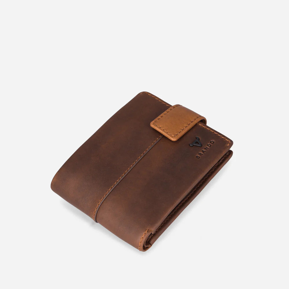 Brando James Bifold Wallet with Tab Closure