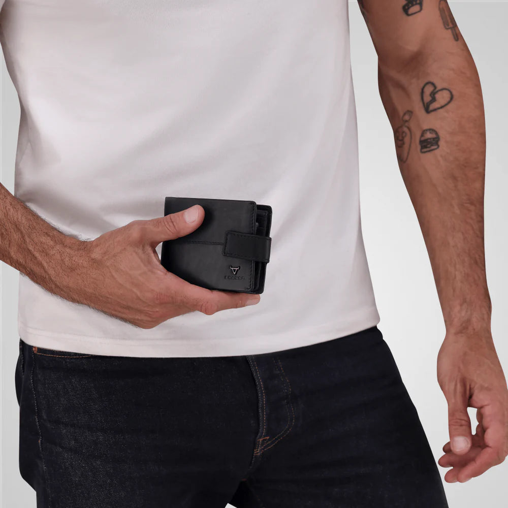 Brando James Bifold Wallet with Tab Closure