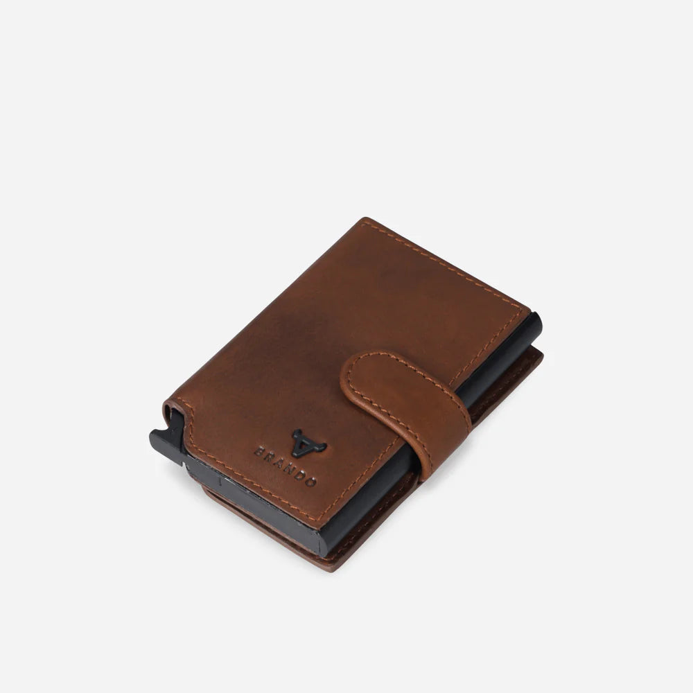 Brando James Detailed Metal Card Holder