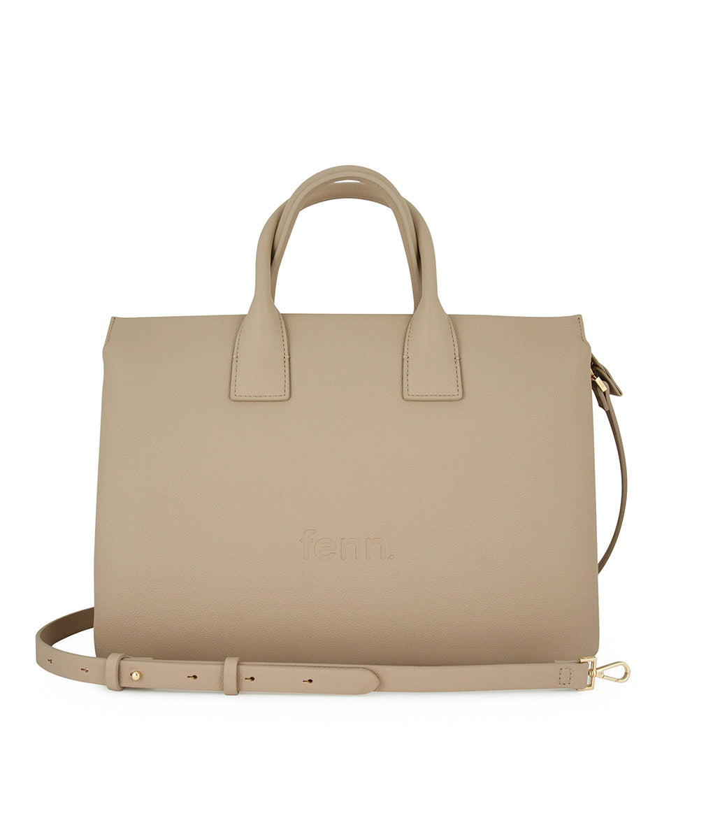 Fenn Laptop Bag with Gold Zip