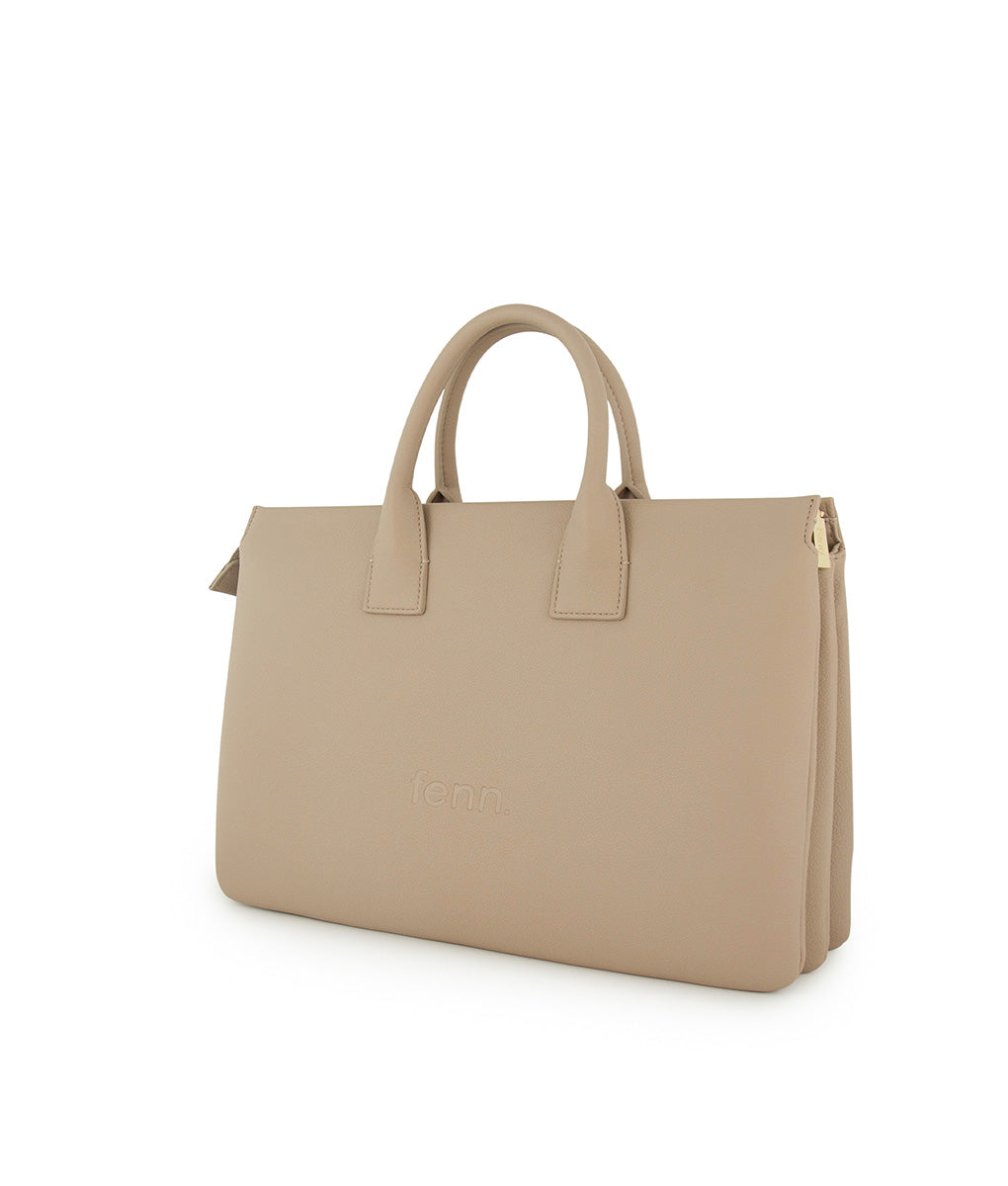 Fenn Laptop Bag with Gold Zip