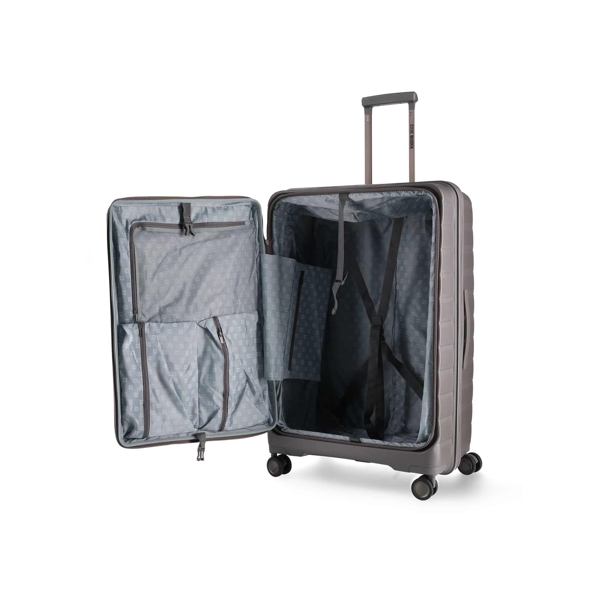 Steve Madden Manhattan Jet Set Grey Luggage - Large 74cm