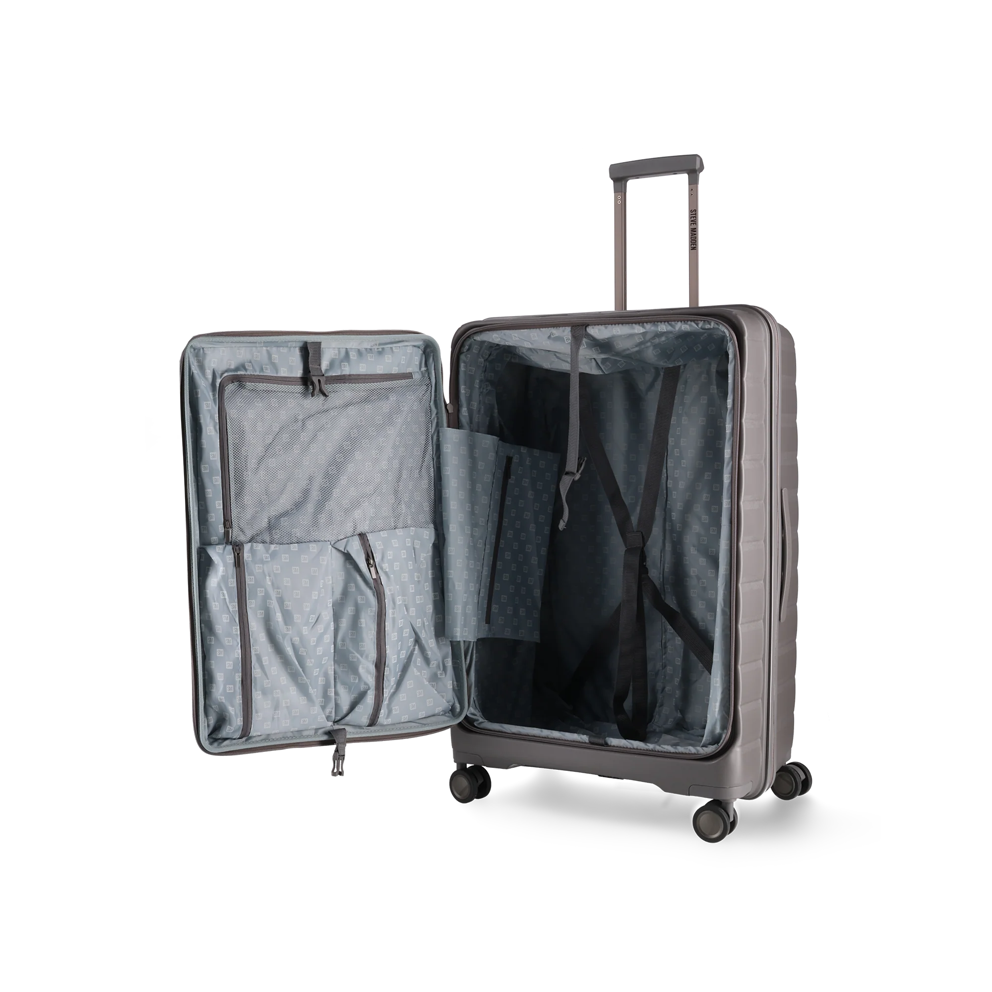 Steve Madden Manhattan Jet Set Grey Luggage - Large 74cm