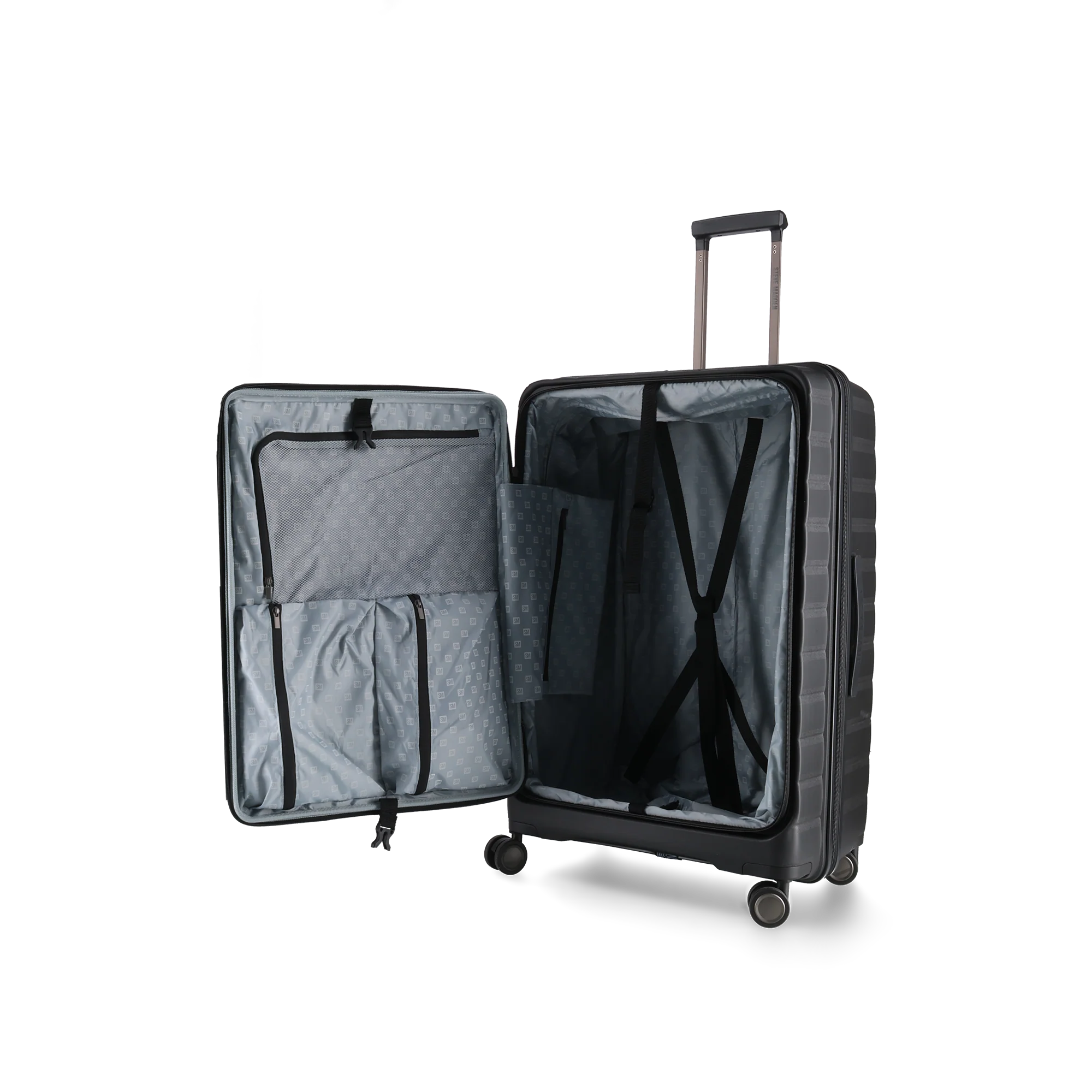 Steve Madden Manhattan Jet Set Grey Luggage - Large 74cm
