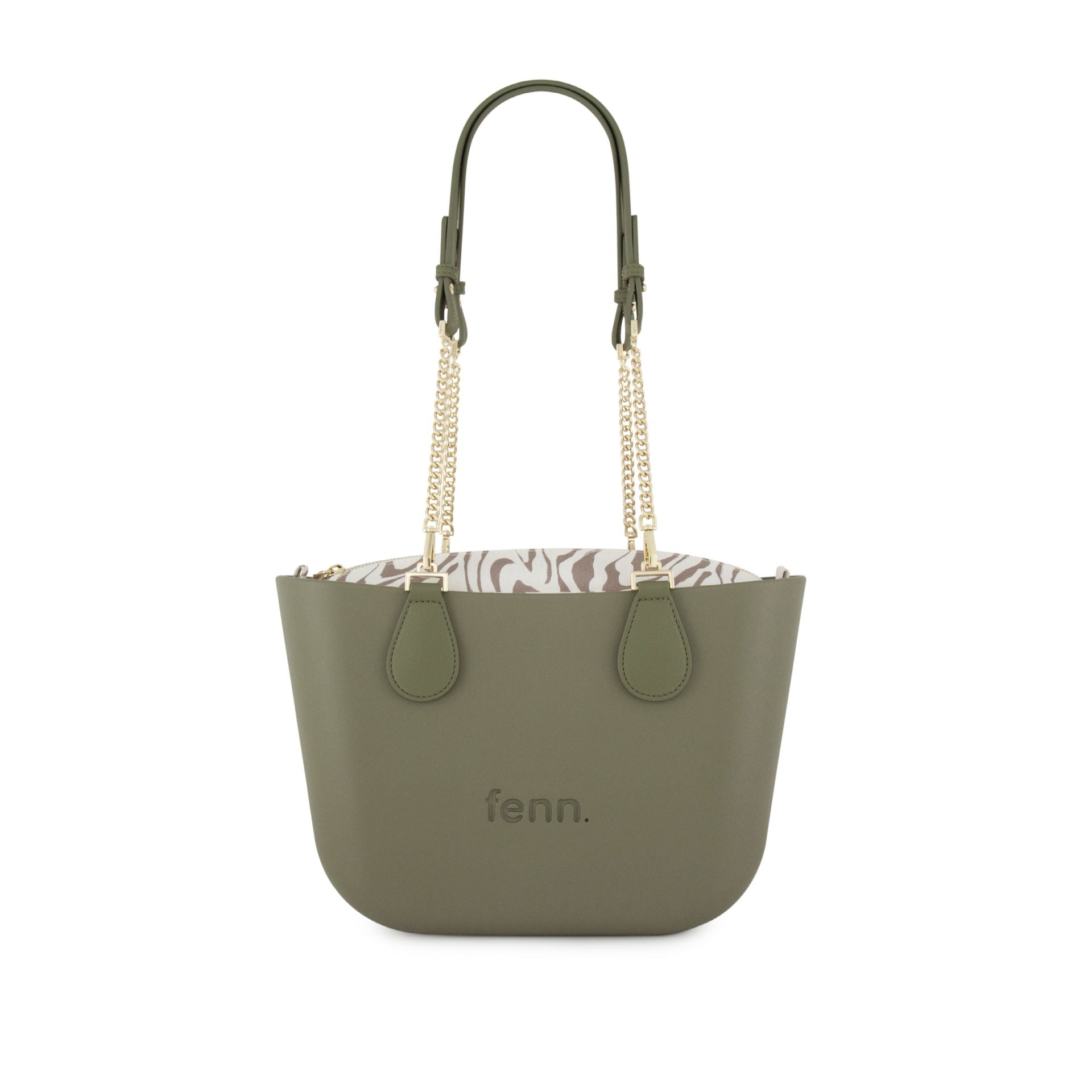 Fenn Petite Gold Chain with Gold Zip