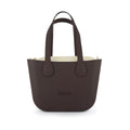 Fenn Petite Choc Flat Handles with Gold Zip