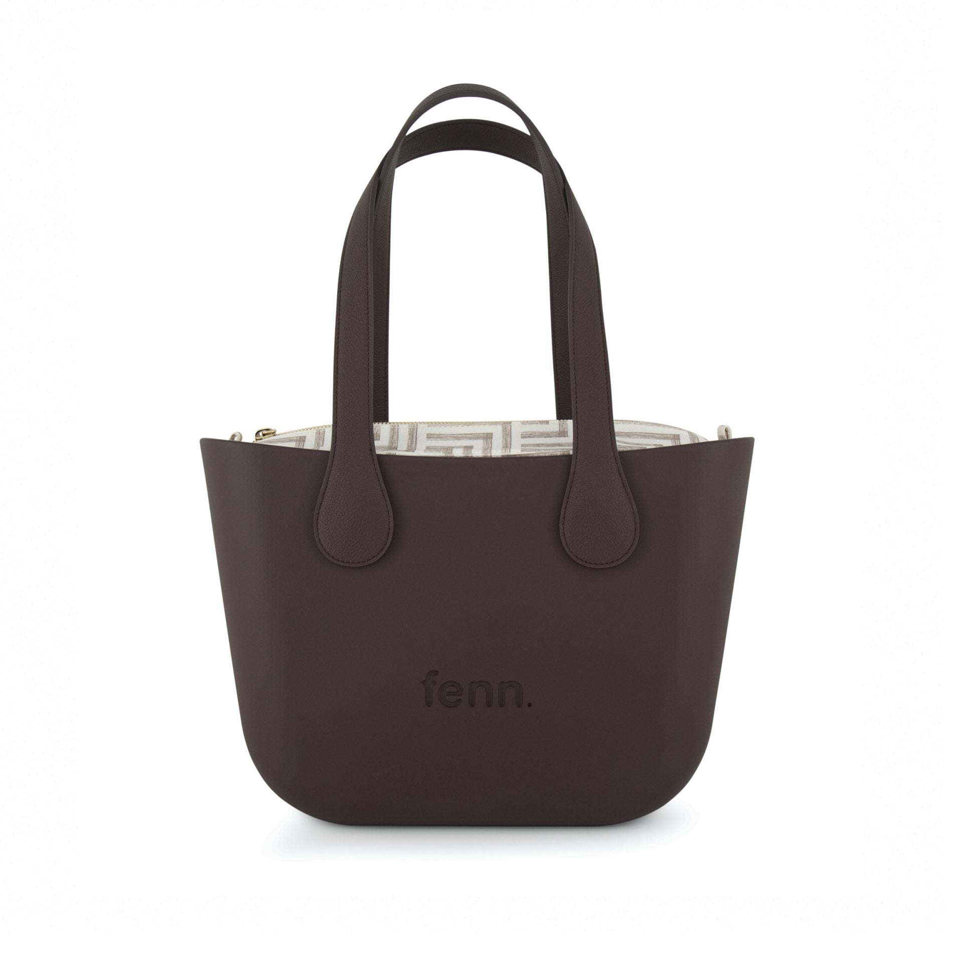 Fenn Petite Choc Flat Handles with Gold Zip