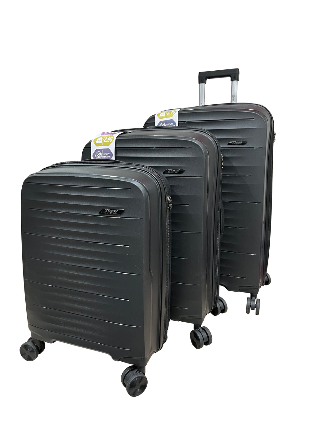 TravelMate Expander 3-Piece set - Black