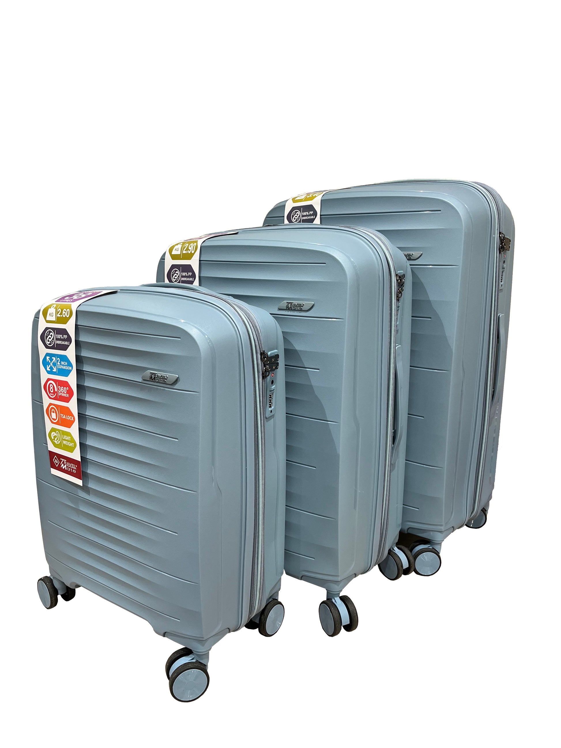 TravelMate Expander 3-Piece set - Light blue