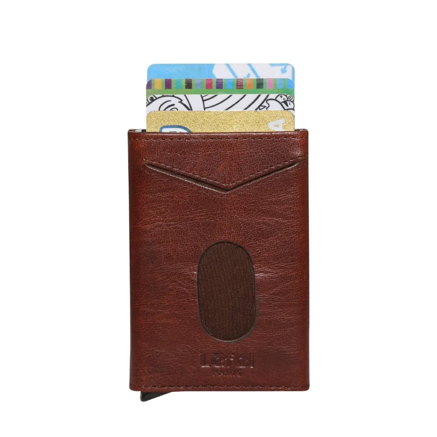 Lefel Martina Cowhide Prestige Pull Up Card Wallet